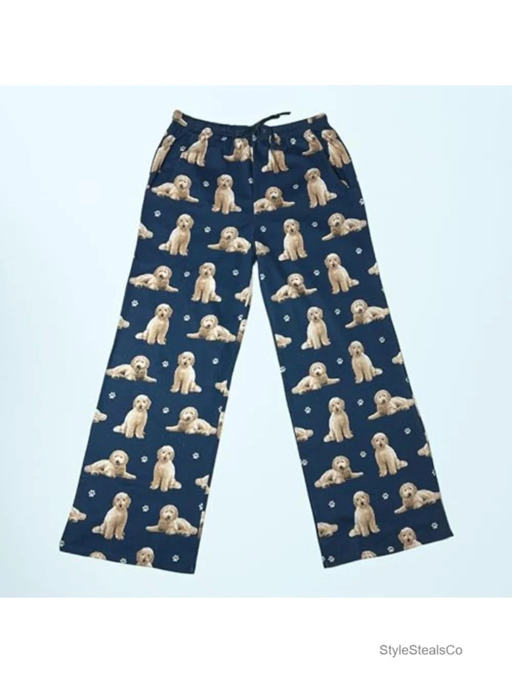 Cotton Blend Pajama Pants - Unisex Lounge Bottoms with Drawstring